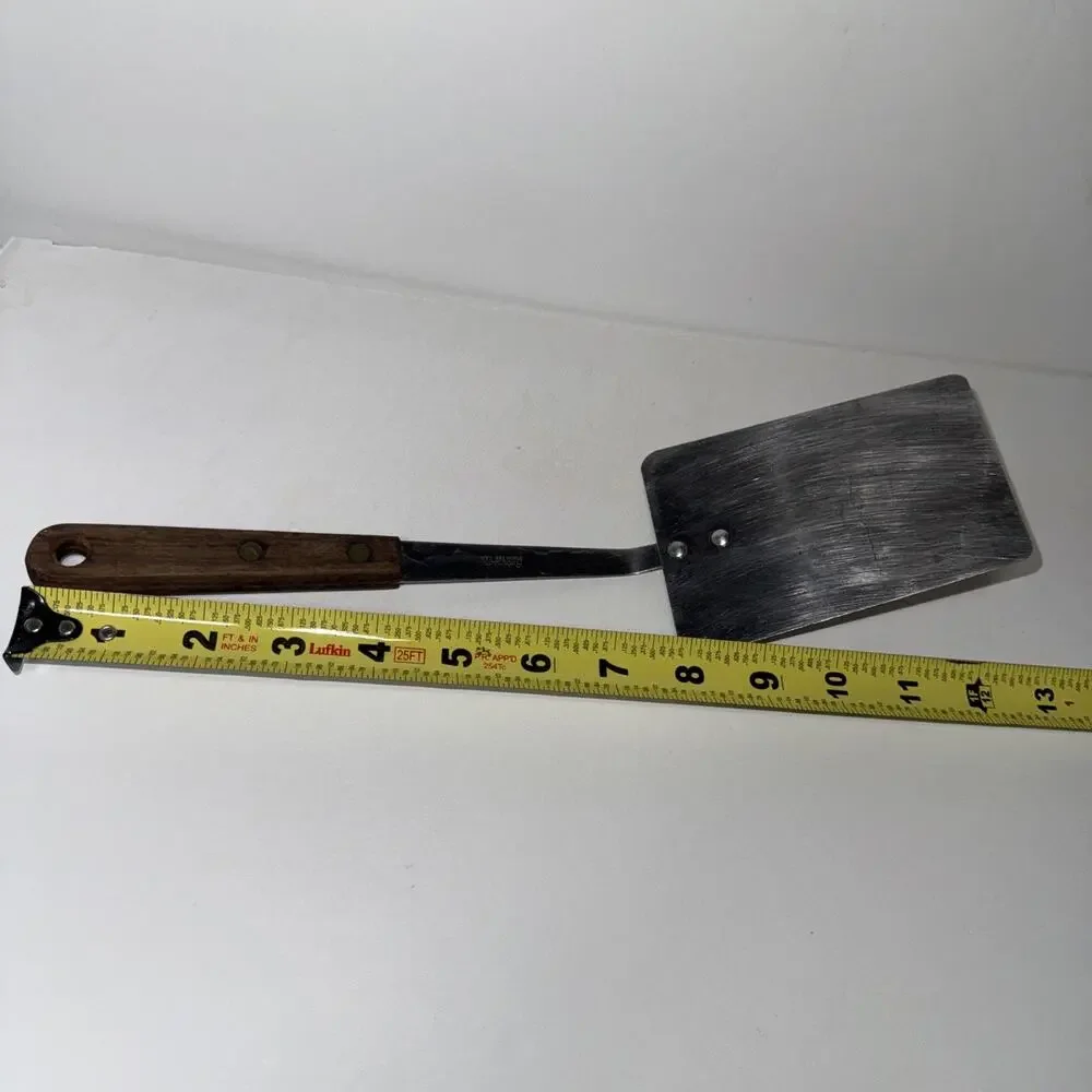 Vintage Robinson Knife Co Spatula Turner Stainless Steel Wood Handle 12